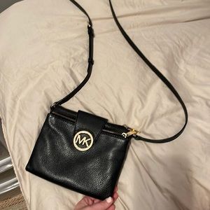 Michael Kors, black shoulder/cross body bag